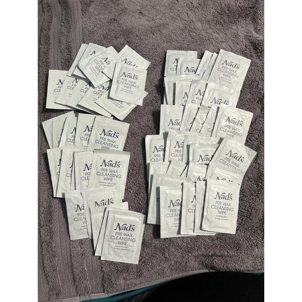 Nads pre wax cleansing wipes 50ct‎ no box